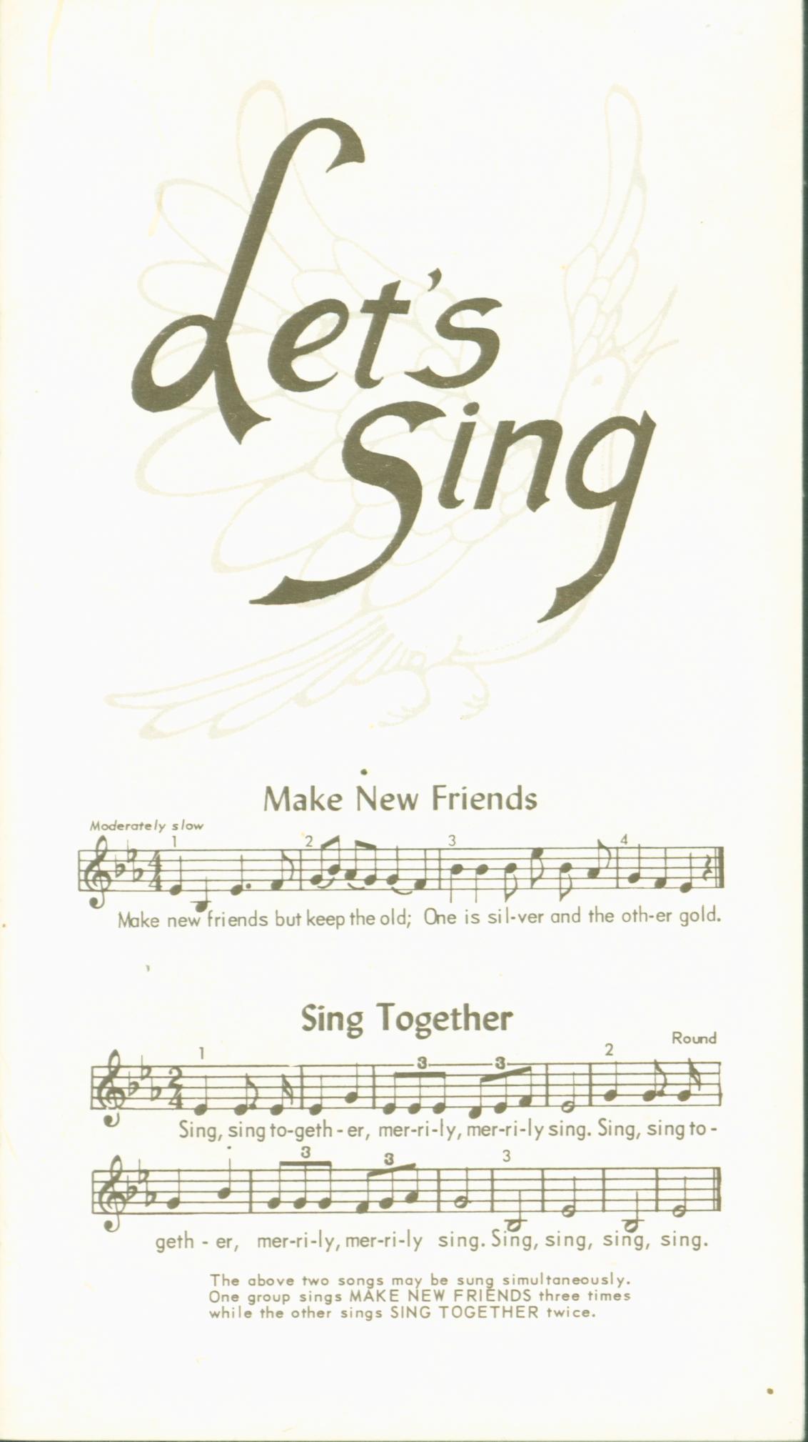 LET'S SING. 